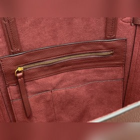 Celine Маленькая сумка из мягкой кожи с зернистой текстурой Артик