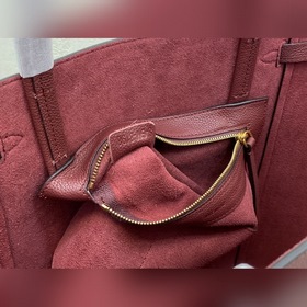 Celine Маленькая сумка из мягкой кожи с зернистой текстурой Артик