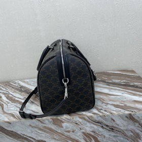 Средняя сумка Celine из кожи с логотипом Черный Артикул： 190662CE