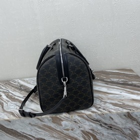 Средняя сумка Celine из кожи с логотипом Черный Артикул： 190662CE