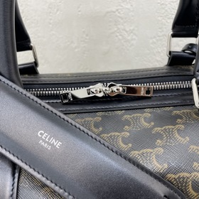 Средняя сумка Celine из кожи с логотипом Черный Артикул： 190662CE