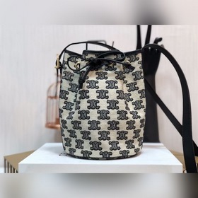 CELINE Сумка с вышивкой Triumphal Arch Сумка с вышивкой и шнурком