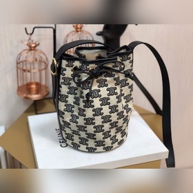CELINE Сумка с вышивкой Triumphal Arch Сумка с вышивкой и шнурком