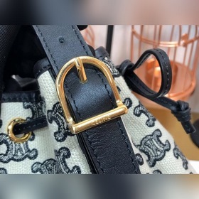 CELINE Сумка с вышивкой Triumphal Arch Сумка с вышивкой и шнурком
