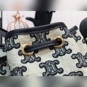 CELINE Сумка с вышивкой Triumphal Arch Сумка с вышивкой и шнурком