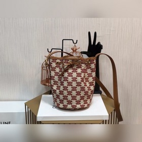 CELINE Сумка с вышивкой Triumphal Arch Сумка с вышивкой и шнурком