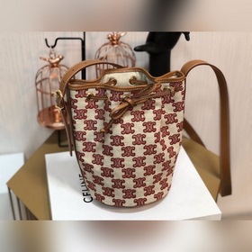 CELINE Сумка с вышивкой Triumphal Arch Сумка с вышивкой и шнурком