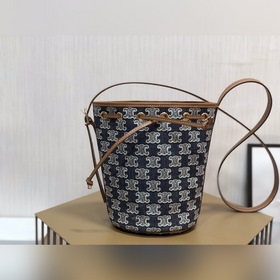 CELINE Сумка с вышивкой Triumphal Arch Сумка из джинсовой ткани с