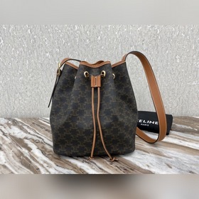 CELINE TRIOMPHE Сумка из парусины среднего размера с шнурком Арти