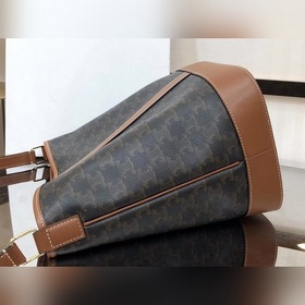 Сумка Celine TRIOMPHE из парусины среднего размера 61% пропитанна