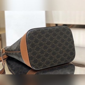 Сумка Celine TRIOMPHE из парусины среднего размера 61% пропитанна