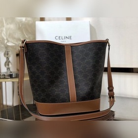 Сумка Celine TRIOMPHE из парусины среднего размера 61% пропитанна