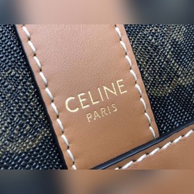 Celine TRIOMPHE холст nano маленькая сумка-бакет 61% пропитанная 