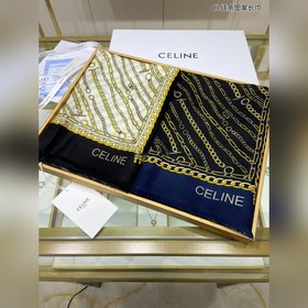 CELINE Селин CL длинный шарф с цепочкой 100% высококачественный