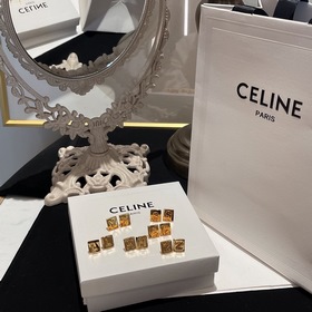 CELINE Серьги с буквами