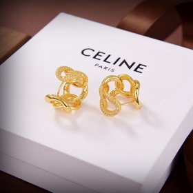 Серьги Celine с художественным дизайном Гравированный узор из лат