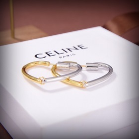 Серьги Celine из золота и серебра в форме сердца Новинка PRECLOUS