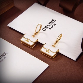 Серьги Celine виде золотых капель Новинка PRECLOUS. Простые и мод