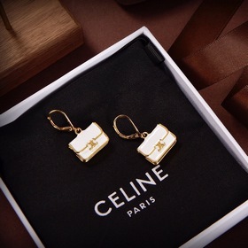 Серьги Celine виде золотых капель Новинка PRECLOUS. Простые и мод