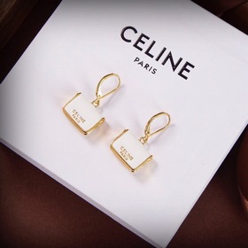 Серьги Celine виде золотых капель Новинка PRECLOUS. Простые и мод