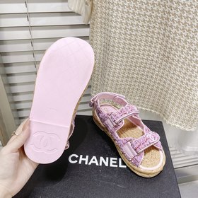 CHANEL Женские модные и удобные сандалии Верх из хлопкового плете