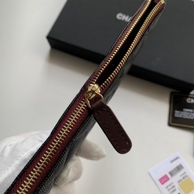 CHANEL Новая модель кошелька/сумочки с узором виде ромбов Размер：
