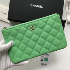 CHANEL Новая модель кошелька/сумочки с узором виде ромбов Размер：