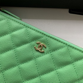CHANEL Новая модель кошелька/сумочки с узором виде ромбов Размер：