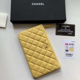 CHANEL Новая модель кошелька/сумочки с узором виде ромбов Размер：
