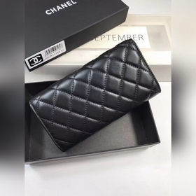 Кожаный кошелек CHANEL  Полностью изготовлен вручную, изысканная
