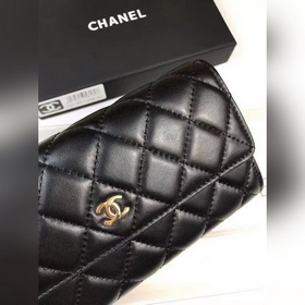 Кожаный кошелек CHANEL  Полностью изготовлен вручную, изысканная