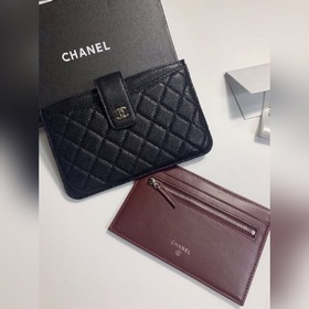 Chanel Кожаный кошелек с застежкой виде икры, модель № 25328 (зол