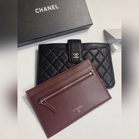 Chanel Кожаный кошелек с застежкой виде икры, модель № 25328 (зол