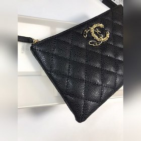 Chanel Кожаная сумка из кожи с узором «икра» Модель A1806 &nb