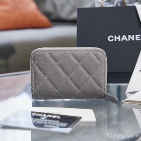 Chanel осенне-зимний кошелек на молнии Размер： 7,5/11/2 см