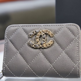 Chanel осенне-зимний кошелек на молнии Размер： 7,5/11/2 см