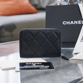 Chanel осенне-зимний кошелек на молнии Размер： 7,5/11/2 см