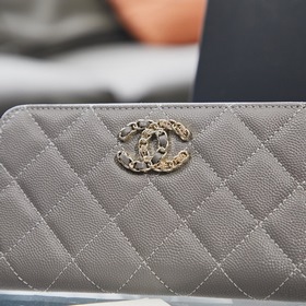 Chanel осенне-зимняя новинка кошелек с застежкой-молнией Размер： 