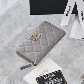 Chanel осенне-зимняя новинка кошелек с застежкой-молнией Размер： 