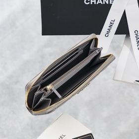 Chanel осенне-зимняя новинка кошелек с застежкой-молнией Размер： 