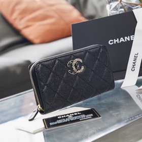 Chanel осенне-зимняя новинка кошелек с застежкой-молнией Размер：