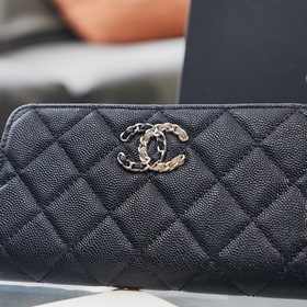 Chanel осенне-зимняя новинка кошелек с застежкой-молнией Размер： 