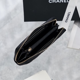 Chanel осенне-зимняя новинка кошелек с застежкой-молнией Размер： 
