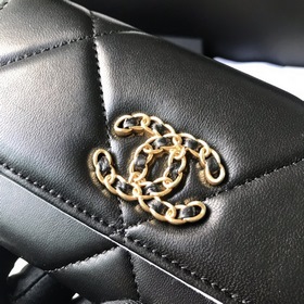 CHANEL &nbsp;Сумка-клатч с большим капюшоном, черная Размеры：