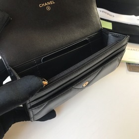 CHANEL &nbsp;Большая сумка с крышкой и клапаном &nbsp;Чер