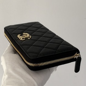 CHANEL &nbsp;Длинный кошелек на молнии &nbsp;Клатч Новый 