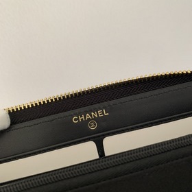 CHANEL &nbsp;Длинный кошелек на молнии &nbsp;Клатч Новый 