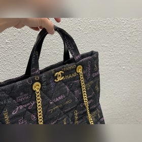 Джинсовая сумка Chanel Денимная сумка с шелкографией Сумка Джинсо