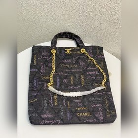 Джинсовая сумка Chanel Денимная сумка с шелкографией Сумка Джинсо