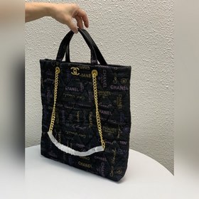 Джинсовая сумка Chanel Денимная сумка с шелкографией Сумка Джинсо